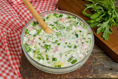 Окрошка с колбасой на овощном бульоне. Пошаговый рецепт с фото — Ботаничка