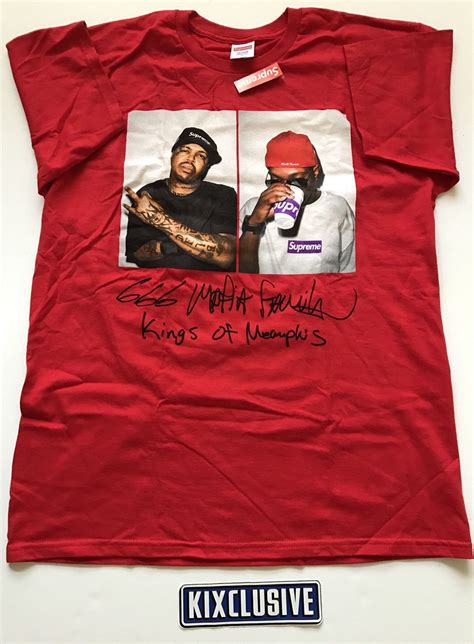 Supreme Three Six Mafia 3 6 Mafia red tee shirt L NEW | Grailed