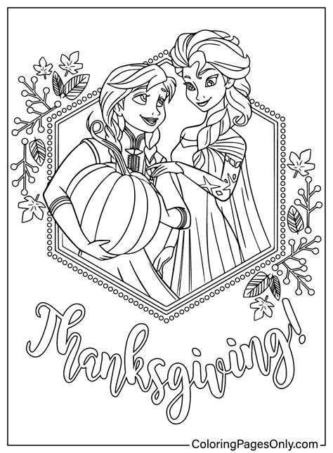 Disney Thanksgiving Coloring Sheets