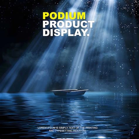 Podium stage display mockup for product presentation podium for product ...