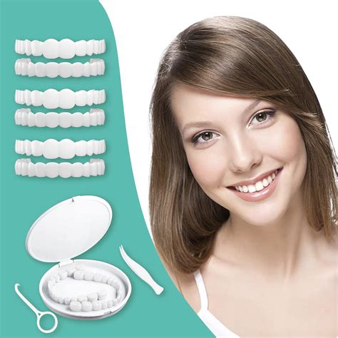 Amazon.com: 3 Pairs Snap on Veneers Teeth for Women Small, Dentures ...