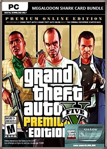 Buy GTA 5: ONLINE PREMIUM EDITION & MEGALODON SHARK CARD BUNDLE $8,000 ...