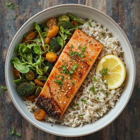 Delicious Salmon and Veggie Rice Bowl: A Healthy Dinner Recipe