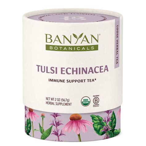 Tulsi Echinacea Tea | Herbal Immune Support Tea – Banyan Botanicals