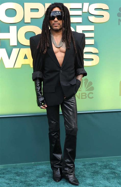 See Lenny Kravitz's Shirtless Look at the 2024 People's Choice Awards