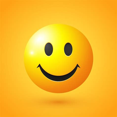 Smiling face emoji | Premium Vector