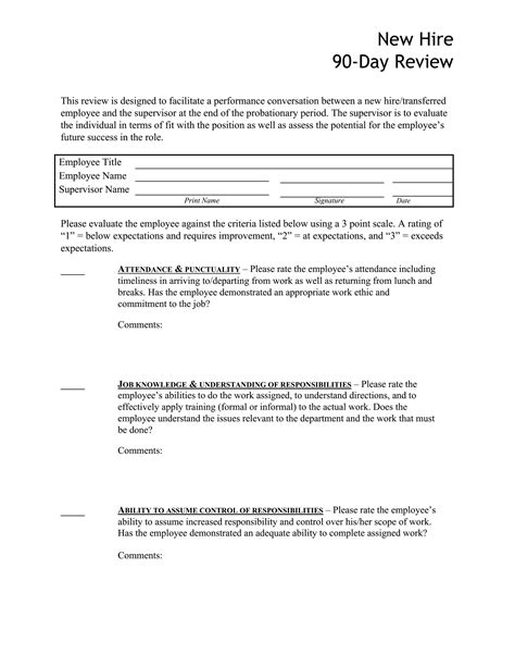 90-Day Review - Template Spark...: Premium Template - Template Spark