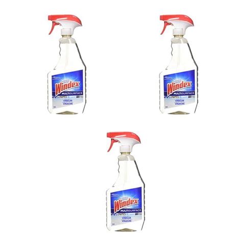 Windex Multi-Surface Cleaner with Vinegar - 765mL (Pack of 3) - Walmart.com