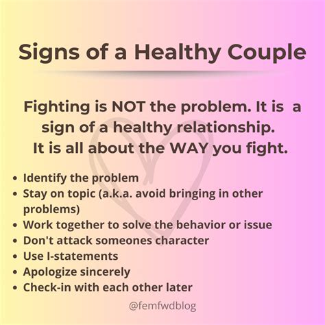 Healthy Relationship Signs