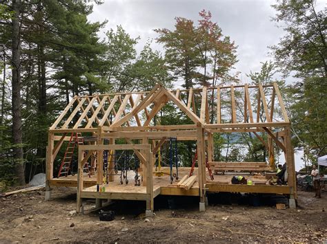 Easy Timber Frame Cabin 22' X 24' Timber Frame Cabin