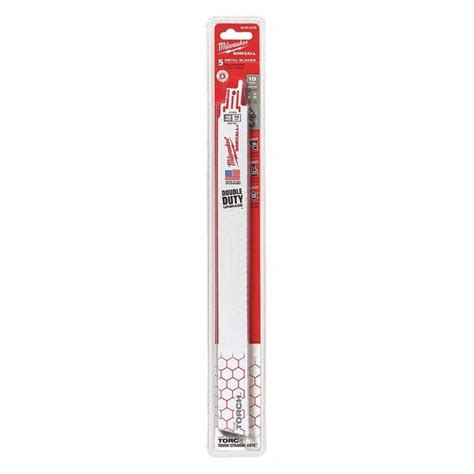 MILWAUKEE 12" 18 TPI The Torch SAWZALL Blades (5 Pk) (48-00-5789) | Zoro