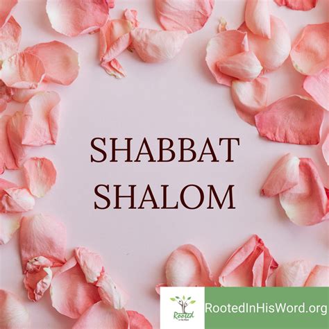 Shabbat Shalom | Rooted and Grounded