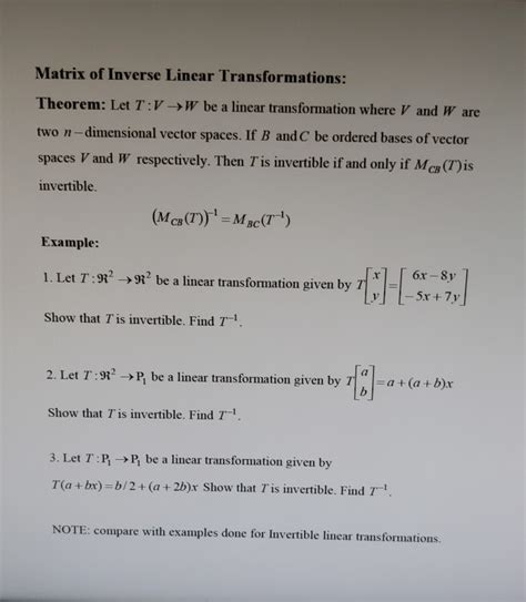 Image result for Inverse of a Transformation Matrix