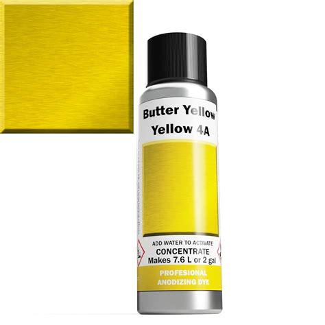 Professional Aluminum Anodizing Dyes | Yellow 4A | Light to Rich Yellow ...