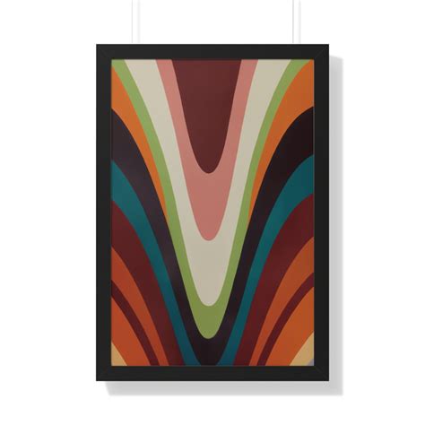 Vertical Framed Art, Vertical Poster Art, Framed Wall Art Prints, Retro Wall Art, Colorful ...