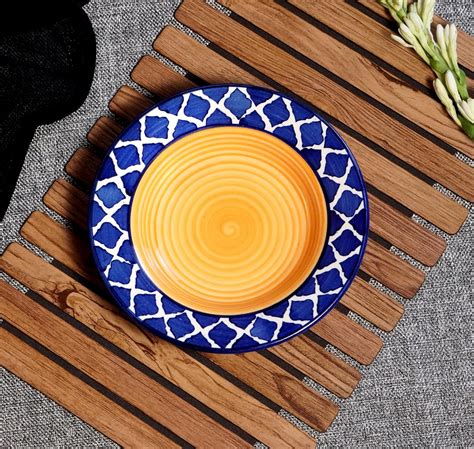 Buy Lupaava Ceramic Moroccan Grey Pasta Plate | Soup Plate | Snack ...