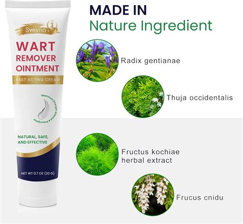 Svevno WartOff Crema instantánea para eliminar manchas Pomada para eliminar verrugas, removedor ...