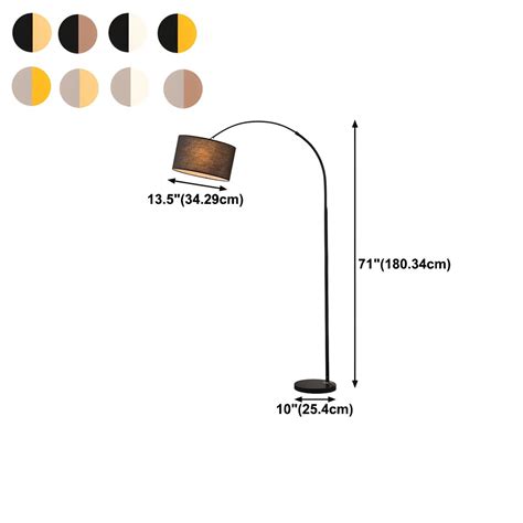 Modern Style Colorful Floor Lamp Creative Floor Light with Fabric Shade ...