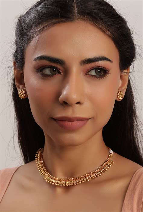 Maharashtrian Inspired Copper Jewellery Set With Antique Finish – SAAGAH