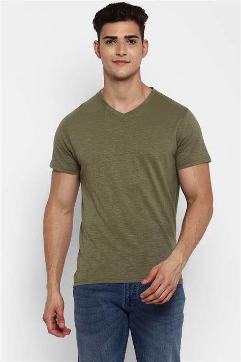 100% Cotton V-Neck Half Sleeves T-Shirt Combo Pack of 3 for Men - Navy ...