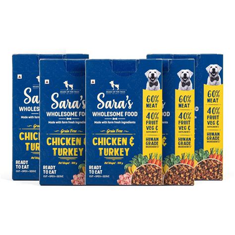 HUFT Sara's Wholesome Food - Grain-Free Chicken and Turkey Dog Food ...