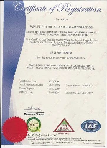 VM Electrical & Solar Solutions - Manufacturer from Sector 106, Gurgaon ...