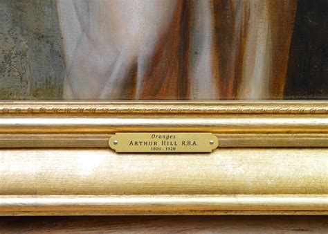 Arthur Hill - Oranges - 19th Century Neoclassical Portrait Oil Painting of Young Roman Girl For ...