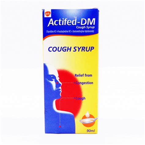 Actifed DM Cough Syrup 90 ml - Uses, Benefits, Side Effects