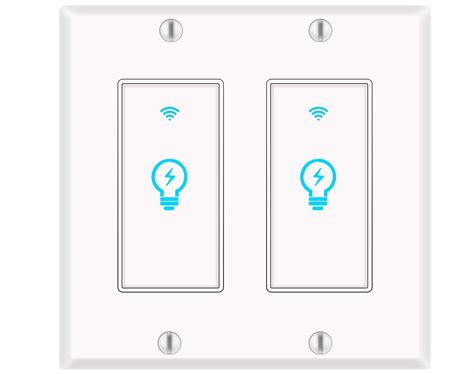 Buy Smart Light Switch, Alexa Smart Double Switch, Smart Light Switch 2 ...