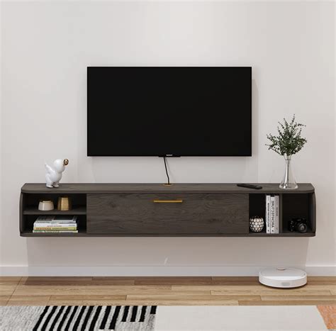 Pmnianhua Floating Tv Unit 67 Wall Mounted Tv Cabinet Floating ...