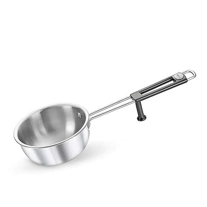 Prestige 13cm/550ml Tri-Ply Stainless Steel Splendor Tadka Pan|Gas ...