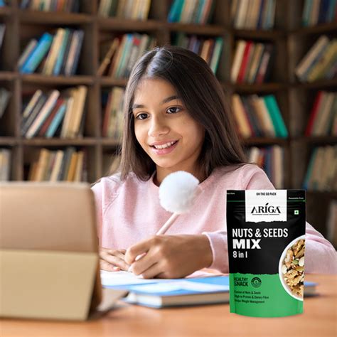 Nutty Mix- Ariga Premium Nuts Roasted Seeds Trail Mix 8-in-1 200 gm ...