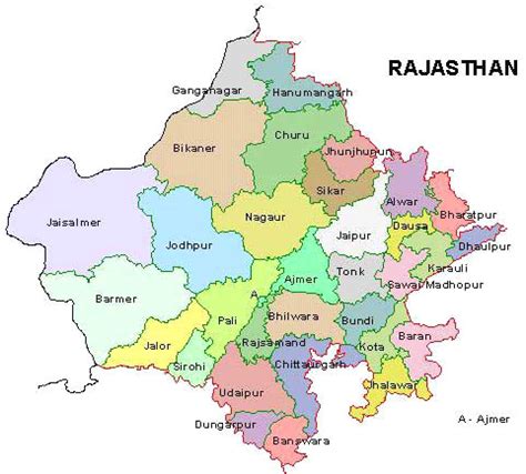 Rajasthan Map,Rajasthan Tourist Map,Information about Tourist Map in ...