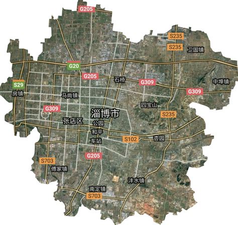 淄博市高清卫星地图,淄博市高清谷歌卫星地图