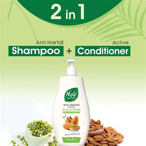 Buy NYLE NATURALS STRONG & HEALTHY 2 IN1 SHAMPOO + CONDITIONER, ALMONDS ...
