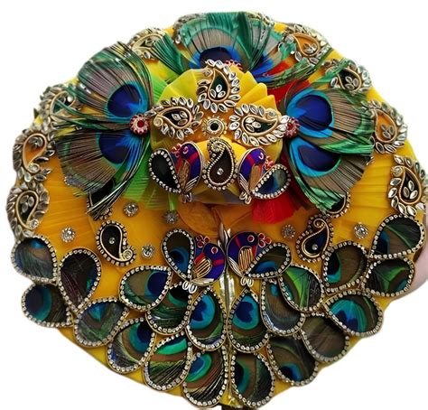 Bhallat Creations Green Kanha Ji Dress - Laddu Gopal Ji Peacock ...