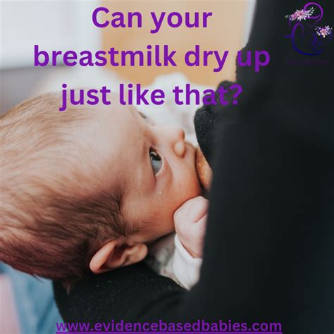 Can your milk supply dry up? Signs of a low milk supply - Evidence ...