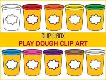 Play dough Clip art Freebie by Clipbox | Teachers Pay Teachers