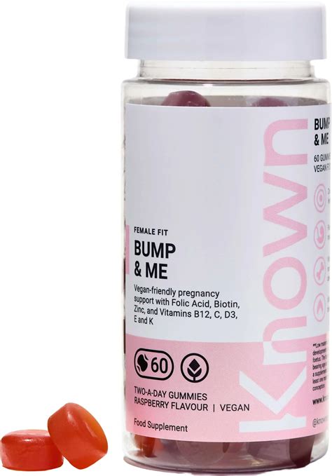 Known Nutrition| Bump And Me| 60 Gummies | Nahdi