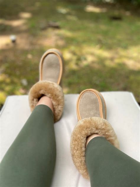 Women's Sheepskin Slippers | Genuine Sheepskin Slippers | Handmade ...