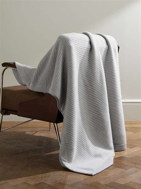 BRUNELLO CUCINELLI Ribbed Cashmere Blanket for Men | MR PORTER
