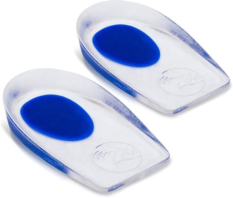 Amazon.com: Figly Heel Cushions for Heel Pain Relief (4 Pack) - Gel Heel Cushion Inserts, Gel ...