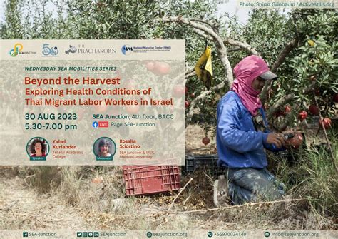 Beyond the Harvest: Exploring Health Conditions of Thai Migrant Labor Workers in Israel - สถาบัน ...