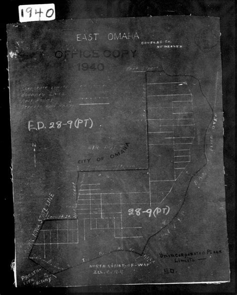 1940 Census Enumeration District Maps - Nebraska - Douglas County ...