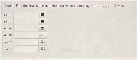 Find First 4 Terms Using Recursive Formula 的图像结果
