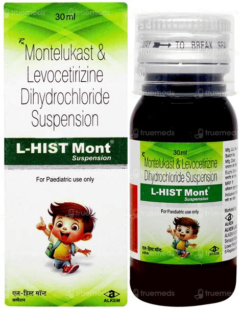 L Hist Mont Syrup 30Ml: Uses, Side Effects, Price & Substitutes