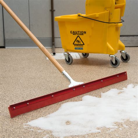 4007700 - Flo-Pac® Straight Red Gum Rubber Floor Squeegee With Heavy ...