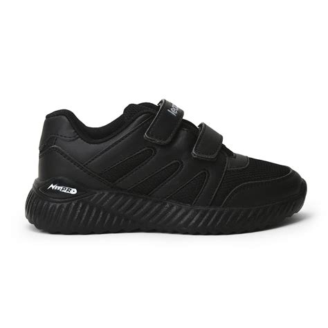Buy Leap7x Black Velcro Uniform School Shoes For Kids NITSCHO-1V By Liberty