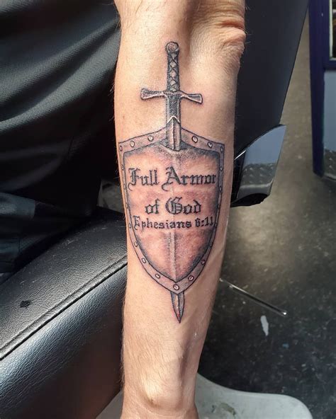 Armor Of God Forearm Tattoo at Angelica Harris blog