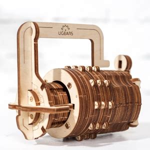UGEARS Combination Lock – The Da Vinci Code Inspired Cryptex Lock ...